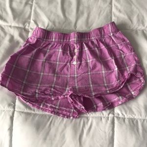 Plaid PJ shorts